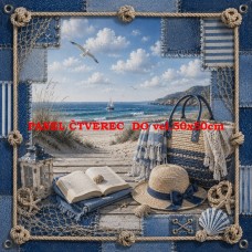 Látkový panel kolekce NAUTICAL DENIM BREEZE 631-86 Látkový panel kolekce NAUTICAL DENIM BREEZE 631-86