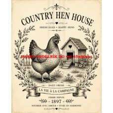Látkový panel  kolekce VINTAGE FARMA - LA FERME DU MATIN  632-18