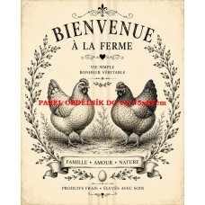 Látkový panel  kolekce VINTAGE FARMA - LA FERME DU MATIN  632-19