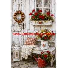 Látkový panel kolekce RUSTIC WHITE COTTAGE 635-30 Látkový panel kolekce RUSTIC WHITE COTTAGE 635-30