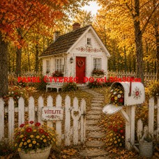 Látkový panel kolekce RUSTIC WHITE COTTAGE  635-59