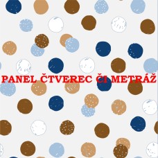 Látkový panel či metráž kolekce DOPLŇKOVÉ DO BAREVNÝCH KOMBINACÍ - MODRÁ A HNĚDÁ 636-26 Látkový panel či metráž kolekce DOPLŇKOVÉ DO BAREVNÝCH KOMBINACÍ - MODRÁ A HNĚDÁ 636-26