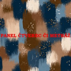 Látkový panel či metráž kolekce DOPLŇKOVÉ DO BAREVNÝCH KOMBINACÍ - MODRÁ A HNĚDÁ 636-4 Látkový panel či metráž kolekce DOPLŇKOVÉ DO BAREVNÝCH KOMBINACÍ - MODRÁ A HNĚDÁ 636-4