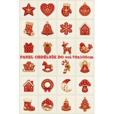 Látkový panel sada kolekce VÁNOCE - na adventní kalendář, pexeso, ozdoby atd. 640-1144 Látkový panel sada kolekce VÁNOCE - na adventní kalendář, pexeso, ozdoby atd. 640-1144