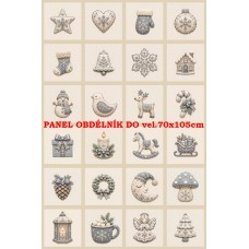 Látkový panel sada kolekce VÁNOCE - na adventní kalendář, pexeso, ozdoby atd. 640-1152 Látkový panel sada kolekce VÁNOCE - na adventní kalendář, pexeso, ozdoby atd. 640-1152