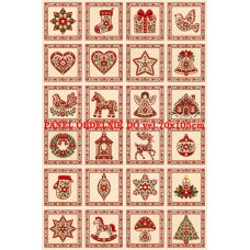 Látkový panel sada kolekce VÁNOCE - na adventní kalendář, pexeso, ozdoby atd. 640-1154 Látkový panel sada kolekce VÁNOCE - na adventní kalendář, pexeso, ozdoby atd. 640-1154