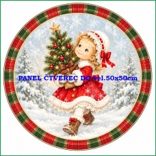 Látkový panel kolekce VÁNOCE 640-1411 Látkový panel kolekce VÁNOCE 640-1411