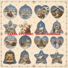 Látkový panel sada kolekce VÁNOCE 640-436 Látkový panel sada kolekce VÁNOCE 640-436