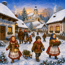 Látkový panel kolekce VÁNOCE 640-464 Látkový panel kolekce VÁNOCE 640-464