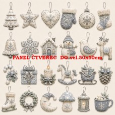 Látkový panel sada kolekce VÁNOCE 640-669 Látkový panel sada kolekce VÁNOCE 640-669
