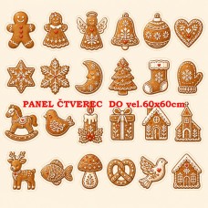 Látkový panel sada kolekce VÁNOCE 640-679 Látkový panel sada kolekce VÁNOCE 640-679