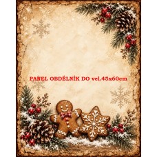 Látkový panel kolekce PERNÍČKOVÉ VÁNOCE 640-744