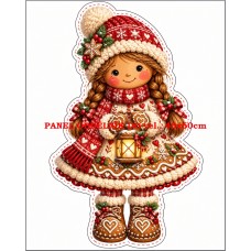 Panel na VÁNOČNÍ 3D POLŠTÁŘEK / OZDOBY   641-237 zrcadlově