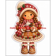 Panel na VÁNOČNÍ 3D POLŠTÁŘEK / OZDOBY   641-240 zrcadlově