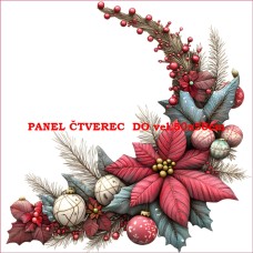  Látkový panel kolekce  MALOVANÉ VÁNOCE 643-20