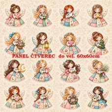  Látkový panel sada kolekce ANDĚLKY 645-11