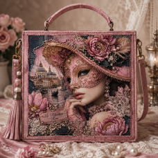 Látkový panel  LIMITKA - La Maschera Rosa  - k objednávce nad 500,-