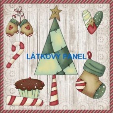 BAVLNĚNÝ PANEL - VÁNOČNÍ -  varianty velikostí  179-362
