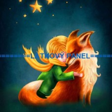 BAVLNĚNÝ PANEL Malý princ  25x25 cm  BSK-20