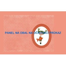 Bavlněný panel na očkovací průkaz, notýsek vel.A6  - OP8 - ZNAMENÍ