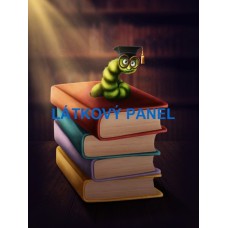 BAVLNĚNÝ PANEL knihomol 11x15 cm BSK-181