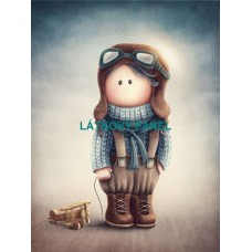 BAVLNĚNÝ PANEL  Malý pilot 11x15 cm BSK-217