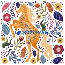 BAVLNĚNÝ PANEL 20x20 cm  folk82