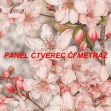 Látkový panel nebo metráž KVĚTINY -  300-55