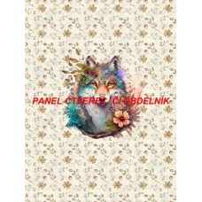 Látkový autorský  panel - KOLEKCE LESNÍ ZVÍŘÁTKA-  301-128