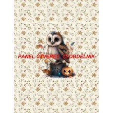 Látkový autorský  panel - KOLEKCE LESNÍ ZVÍŘÁTKA-  301-129