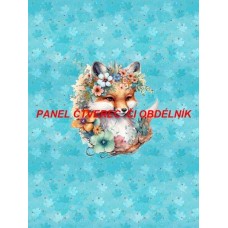 Látkový autorský  panel - KOLEKCE LESNÍ ZVÍŘÁTKA-  301-135