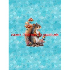 Látkový autorský  panel - KOLEKCE LESNÍ ZVÍŘÁTKA-  301-139
