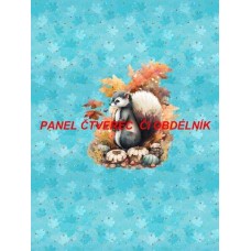 Látkový autorský  panel - KOLEKCE LESNÍ ZVÍŘÁTKA-  301-140