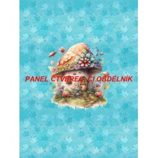 Látkový autorský  panel - KOLEKCE LESNÍ ZVÍŘÁTKA-  301-143