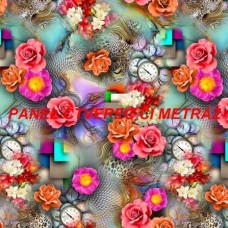Látkový panel nebo metráž KVĚTINY -  283-300
