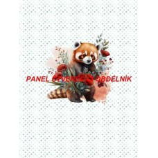 Látkový autorský  panel - KOLEKCE ČERVENÁ PANDA - 301-160