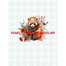 Látkový autorský  panel - KOLEKCE ČERVENÁ PANDA - 301-162