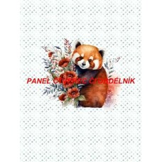 Látkový autorský  panel - KOLEKCE ČERVENÁ PANDA - 301-165