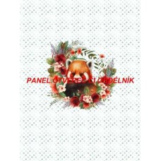Látkový autorský  panel - KOLEKCE ČERVENÁ PANDA - 301-167