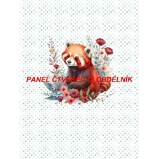 Látkový autorský  panel - KOLEKCE ČERVENÁ PANDA - 301-168