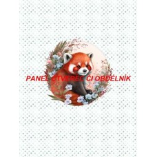 Látkový autorský  panel - KOLEKCE ČERVENÁ PANDA - 301-170