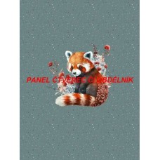 Látkový autorský  panel - KOLEKCE ČERVENÁ PANDA - 301-174