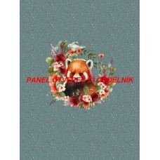 Látkový autorský  panel - KOLEKCE ČERVENÁ PANDA - 301-175