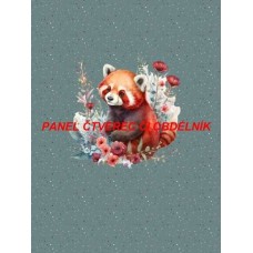 Látkový autorský  panel - KOLEKCE ČERVENÁ PANDA - 301-176