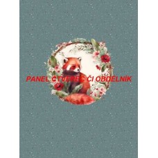 Látkový autorský  panel - KOLEKCE ČERVENÁ PANDA - 301-177