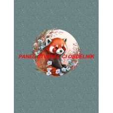 Látkový autorský  panel - KOLEKCE ČERVENÁ PANDA - 301-178