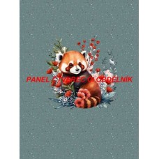 Látkový autorský  panel - KOLEKCE ČERVENÁ PANDA - 301-179