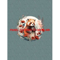Látkový autorský  panel - KOLEKCE ČERVENÁ PANDA - 301-180