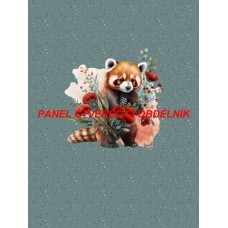 Látkový autorský  panel - KOLEKCE ČERVENÁ PANDA - 301-182