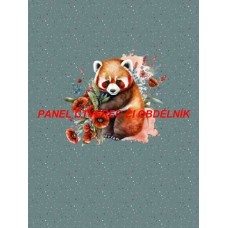 Látkový autorský  panel - KOLEKCE ČERVENÁ PANDA - 301-184